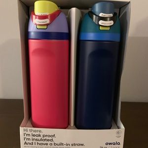 Owala 24 oz. Multi-color stainless steal water bottles-2 pack